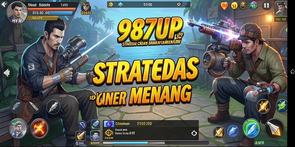 Screenshot gameplay 987UP menampilkan momen pertempuran strategis.