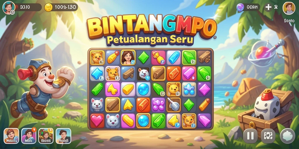 Tampilkan gameplay seru dalam BINTANGMPO dengan grafis yang menawan.