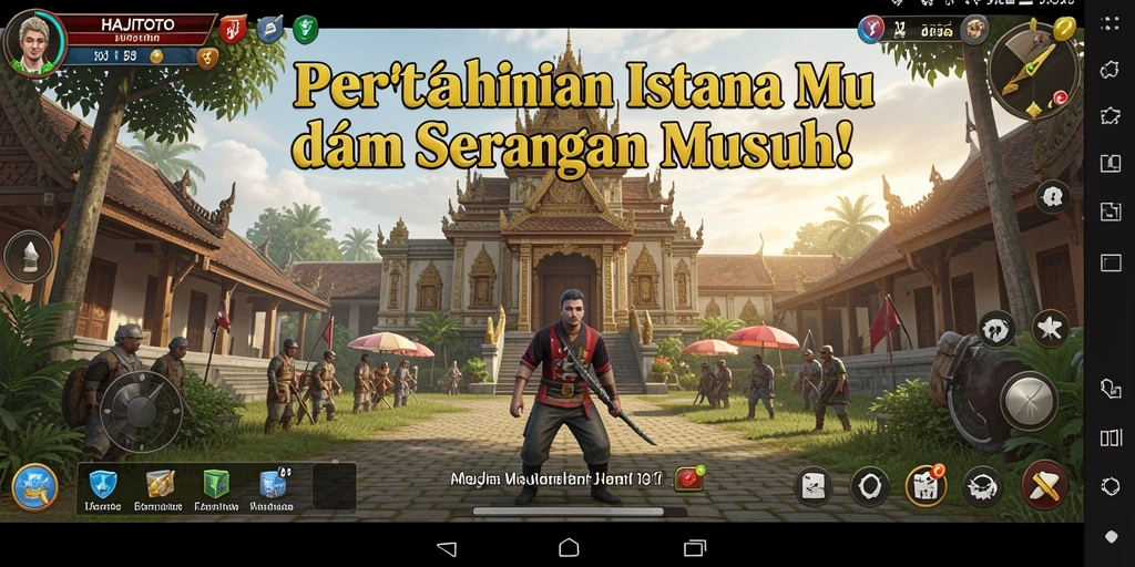 Tampilan screenshot <strong>HAJITOTO</strong> dengan aksi pertahanan yang seru.