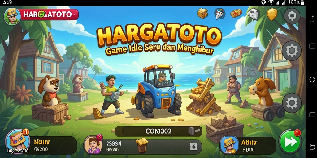 Tampilan menarik dari gameplay HARGATOTO yang seru.