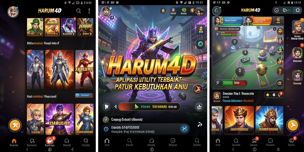 Tampilan menarik dan fungsional dari aplikasi Utility HARUM4D.
