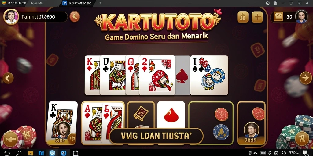 Screenshot gameplay KARTUTOTO yang menampilkan pertarungan seru dan interaktif.