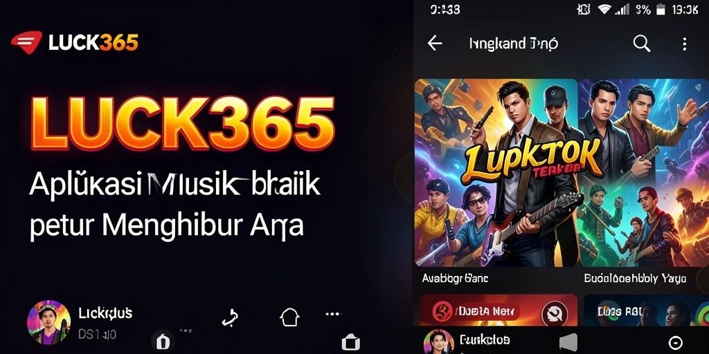 Screenshot LUCK365 menampilkan pengguna yang merasakan keseruan music gameplay.