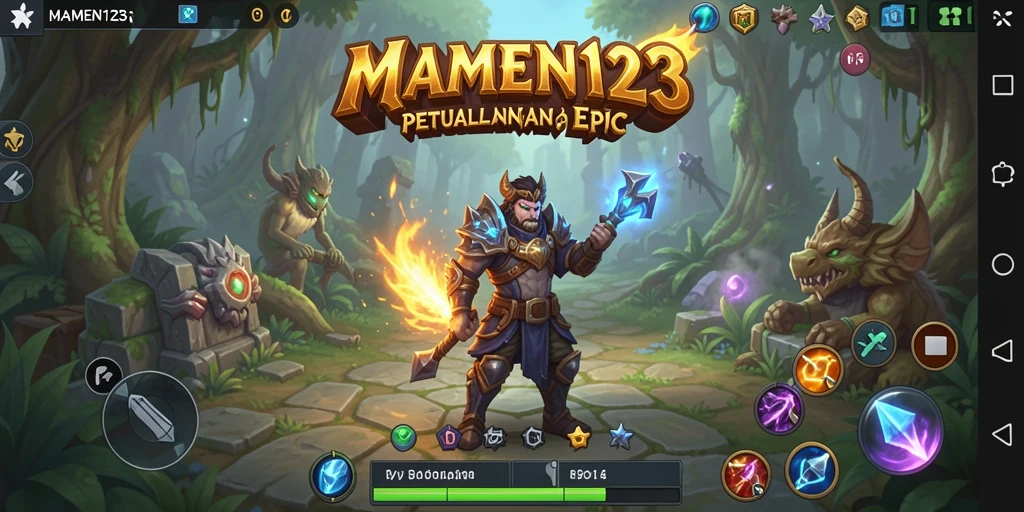 Tangkapan layar dari gameplay RPG MAMEN123 yang menegangkan.