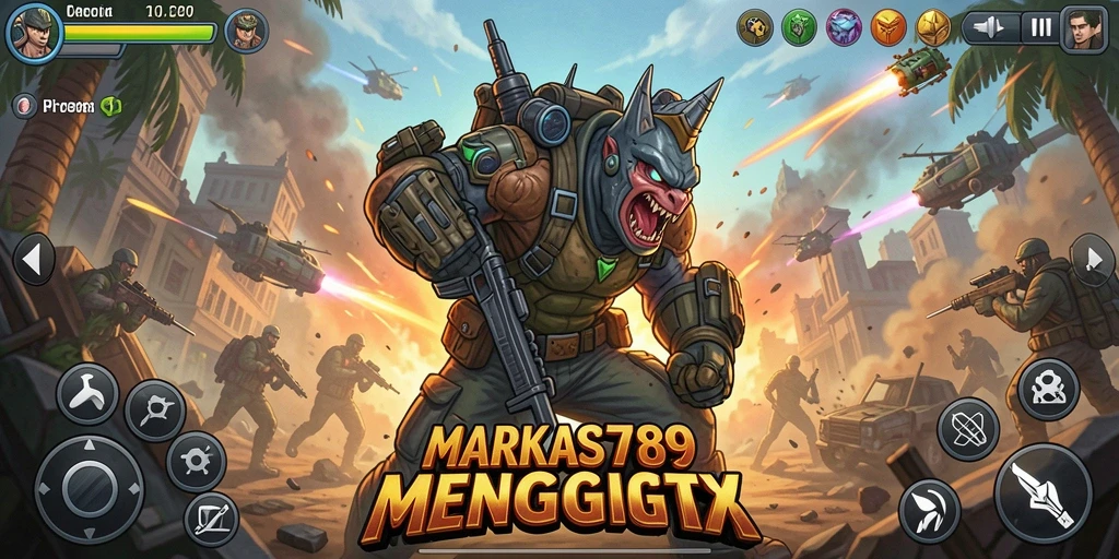 Tangkapan layar gameplay MARKAS789 yang penuh aksi dan mendebarkan.