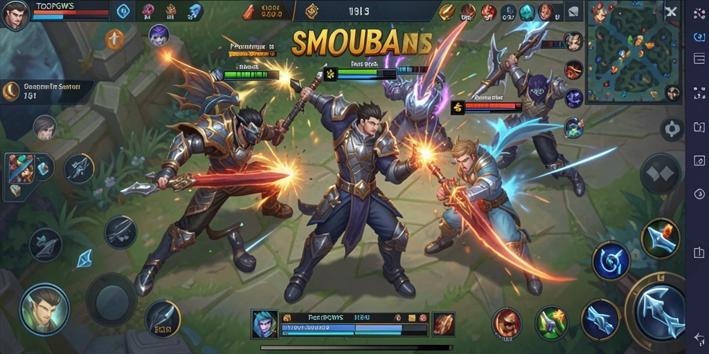 Tampilan seru gameplay TOOPGWS dengan karakter yang beraksi.