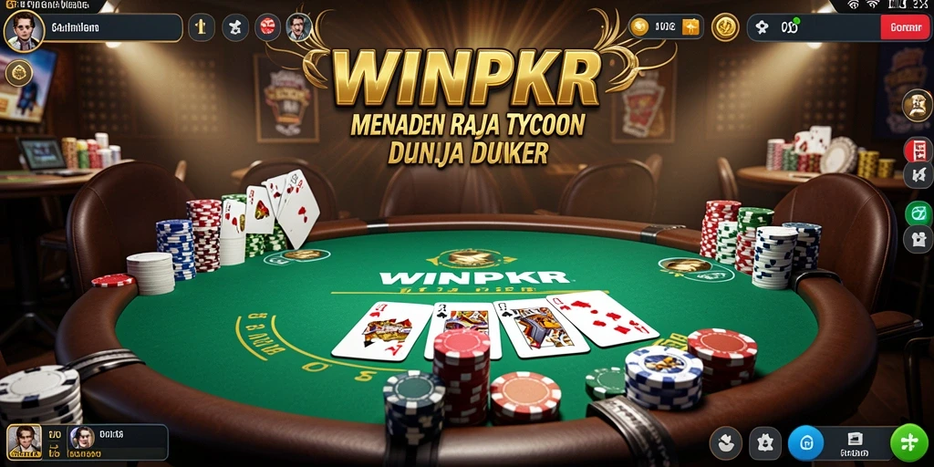 Tampilan gameplay seru dan mendebarkan di WINPKR.